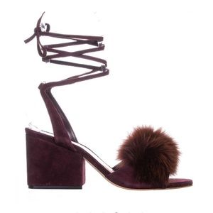 Loeffler Randall Nicky real fur sandal